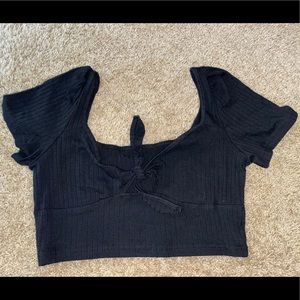 Cropped Black Shirt (Never Worn)